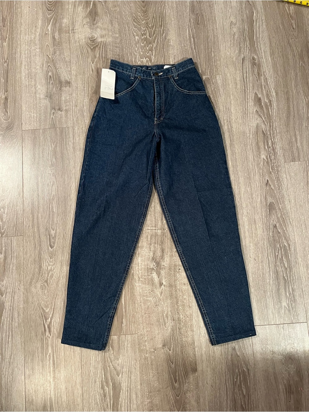 Silver Jeans High-Rise Dark Indigo Tapered Mom Jeans